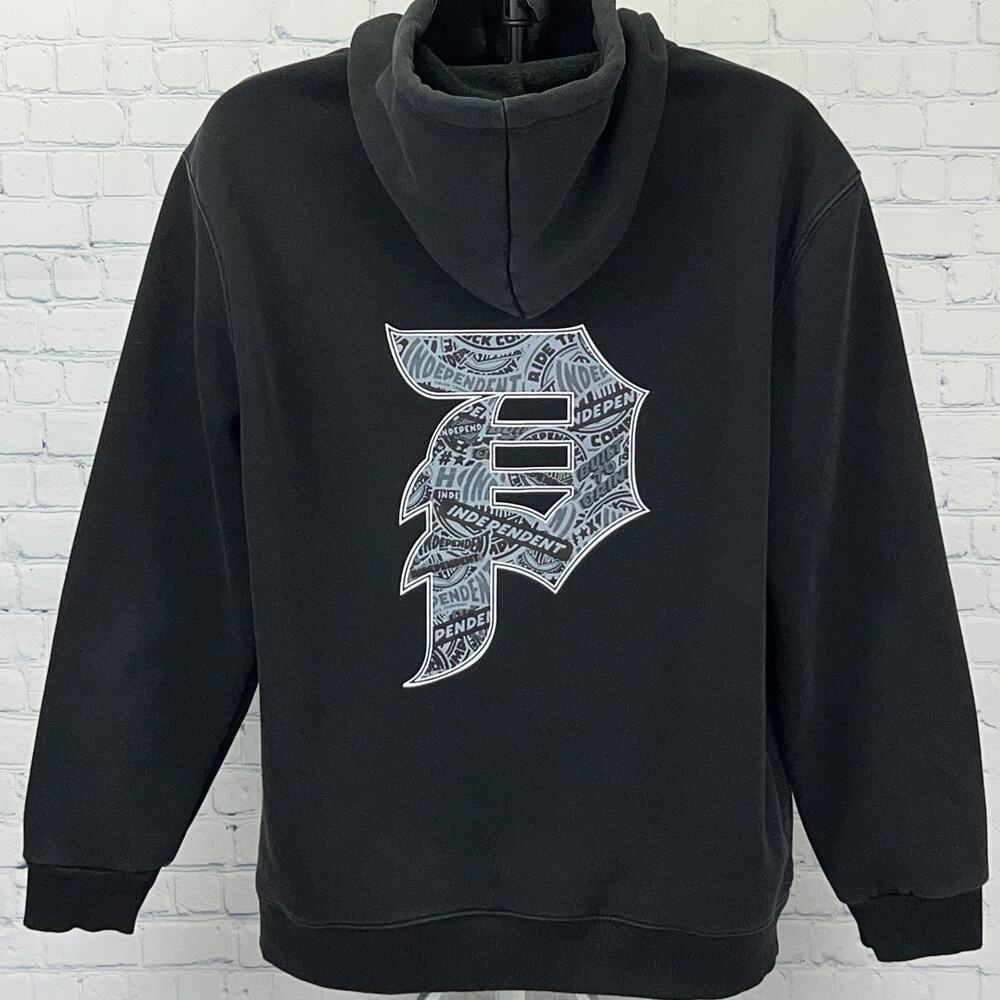 Primitive x Independent Dirty P Hoodie Sweatshirt 2XL XXL Black Skateboard Skate
